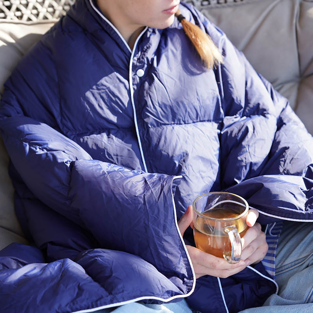 2-in-1 nomadic fluffy blanket stopover