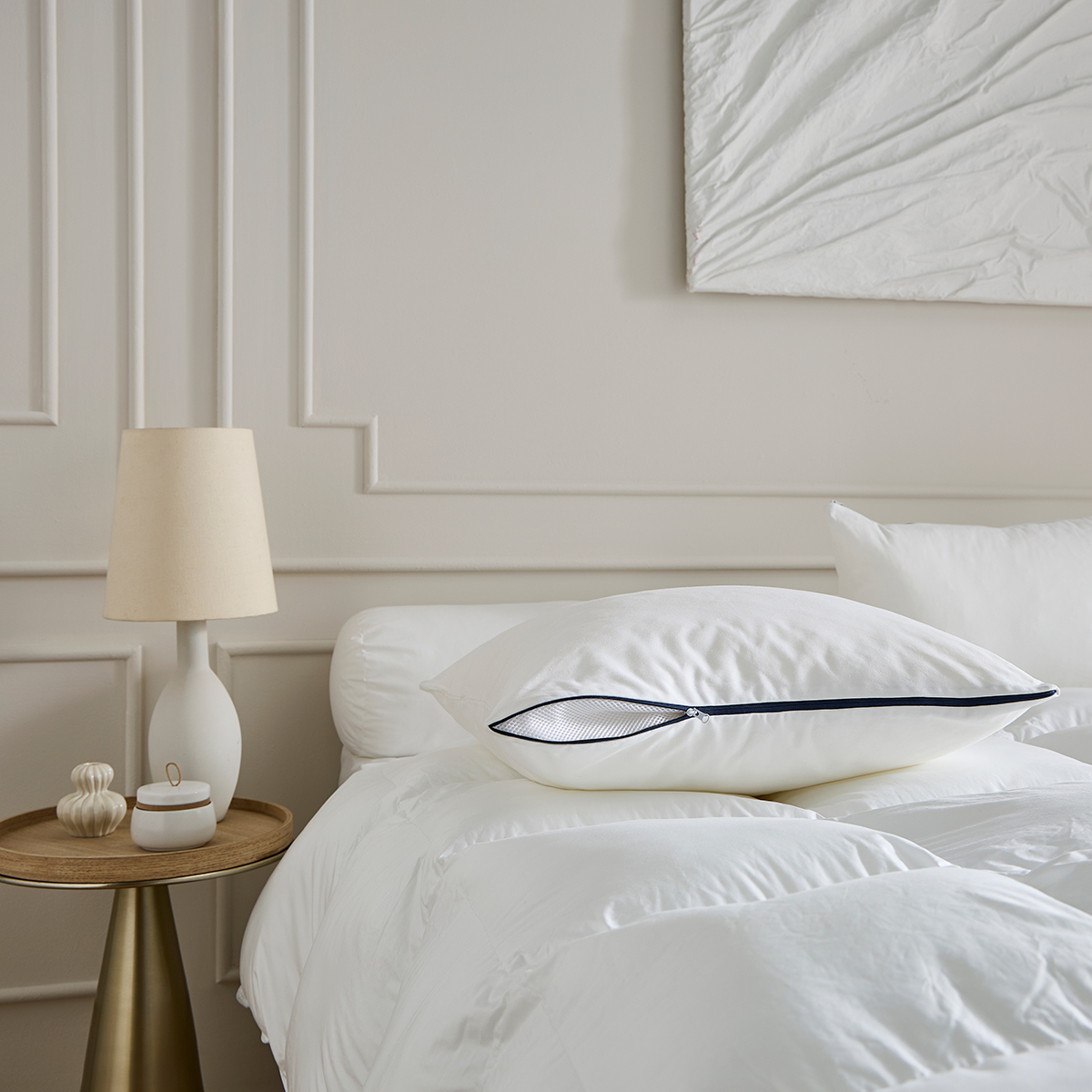 Height Adjustable Pillow - Down Sensation - Medium 