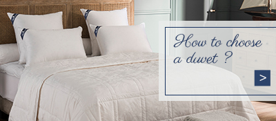 La couette duvet de luxe, selon Drouault